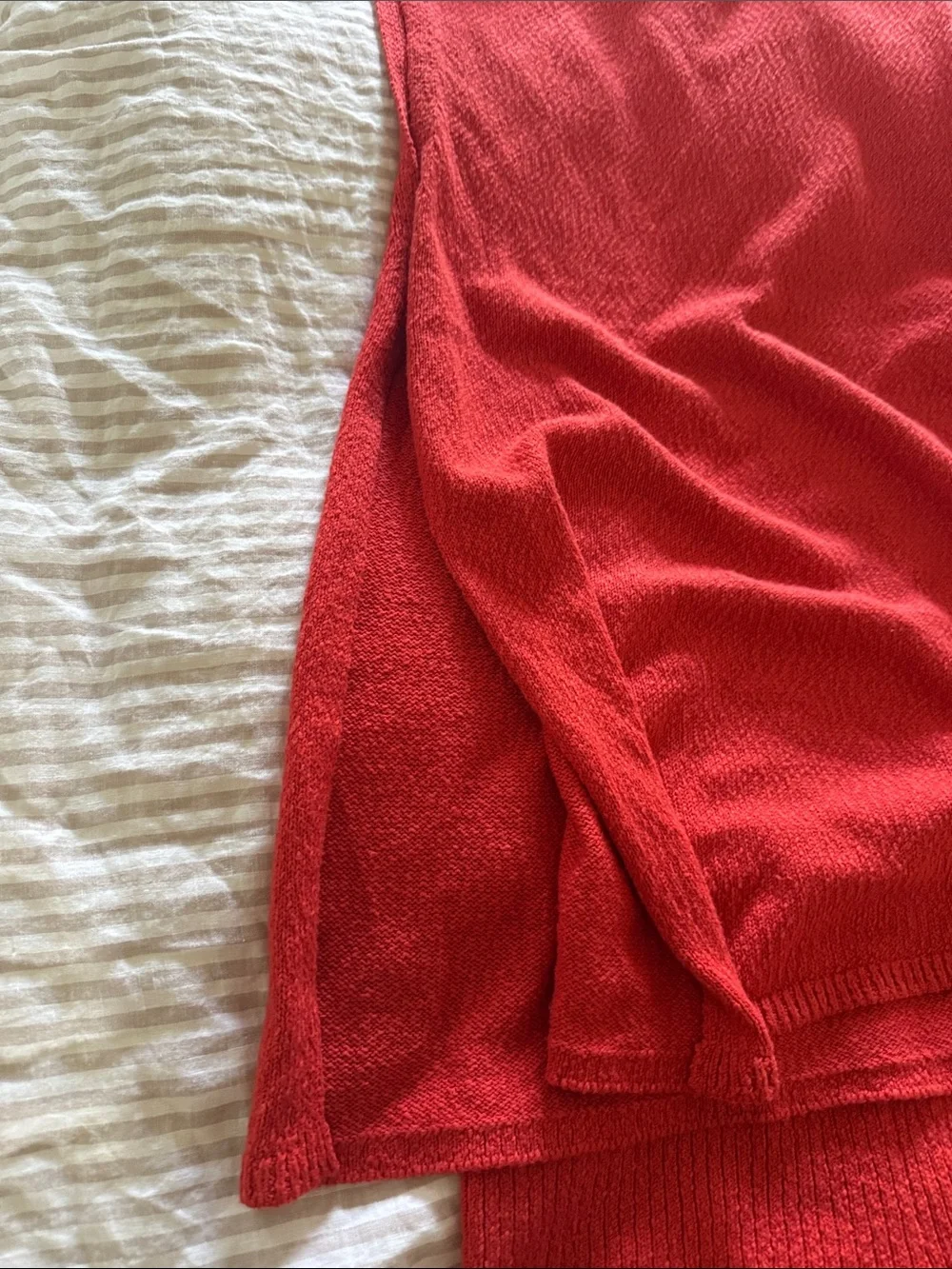 Free People red knit